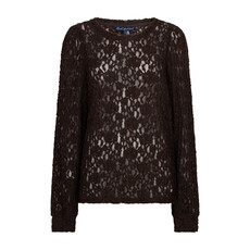 Red Button Top lace Espresso