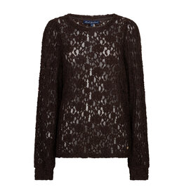 Red Button Top lace Espresso