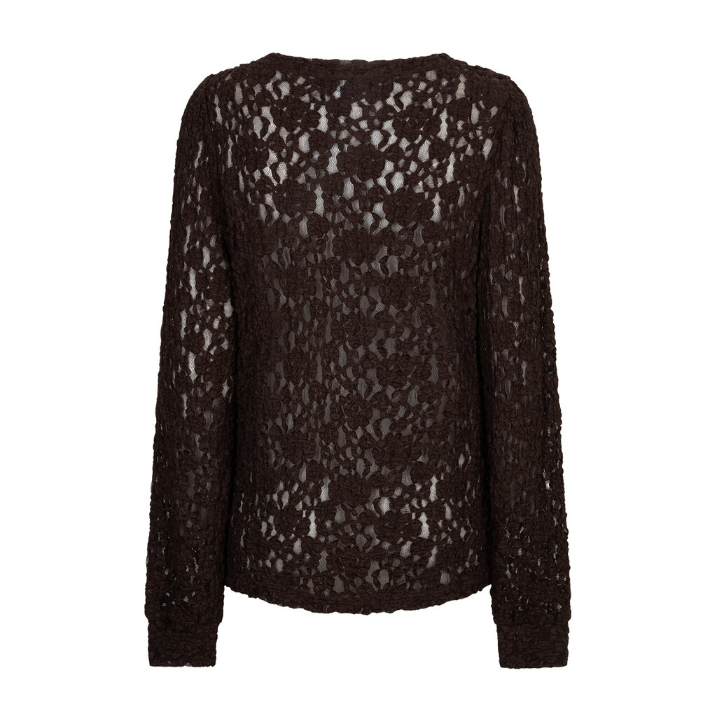 Red Button Top lace Espresso