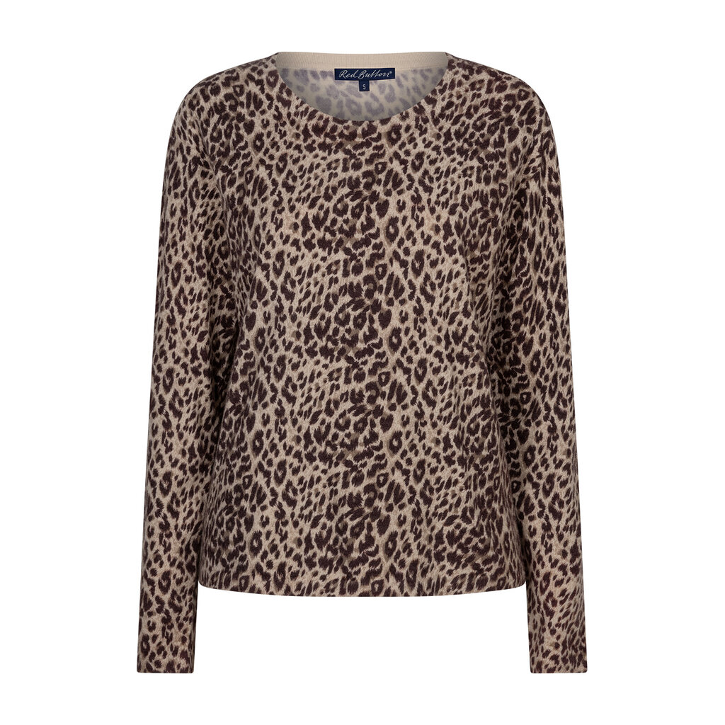 Red Button Trui Sweet animal print