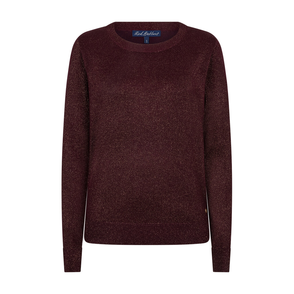 Red Button Trui Sweet sparkle Burgundy