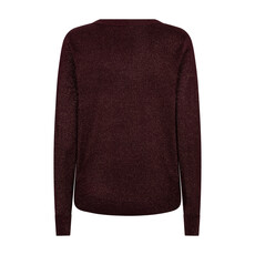 Red Button Trui Sweet sparkle Burgundy