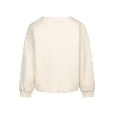 Red Button Sweater Terry chestprint