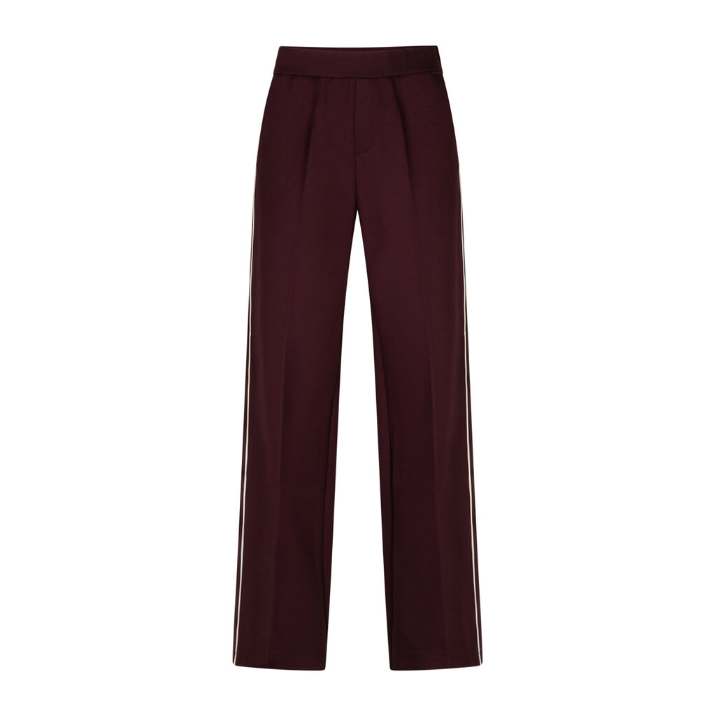 Red Button Broek Colette punta Piping Burgundy