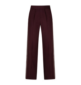 Red Button Broek Colette punta Piping Burgundy