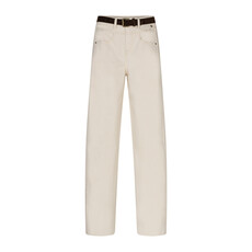 Red Button Broek Korine & belt washed twill ecru