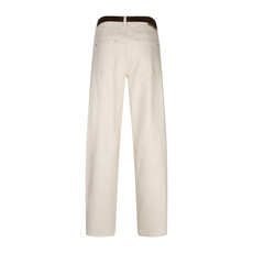 Red Button Broek Korine & belt washed twill ecru