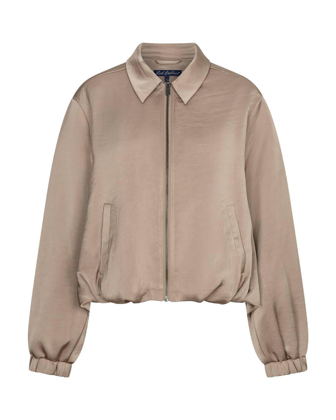 Red Button Top Avy satin Latte