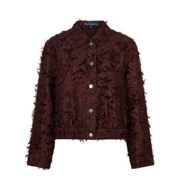 Red Button Bomber fringes Burgundy