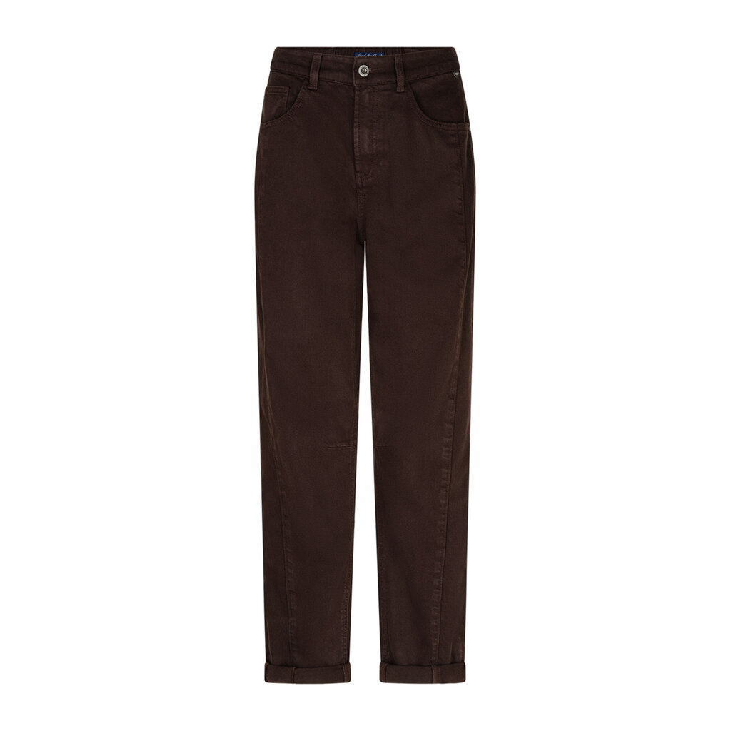 Red Button Broek Caitlina side patch Espresso