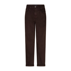 Red Button Broek Caitlina side patch Espresso