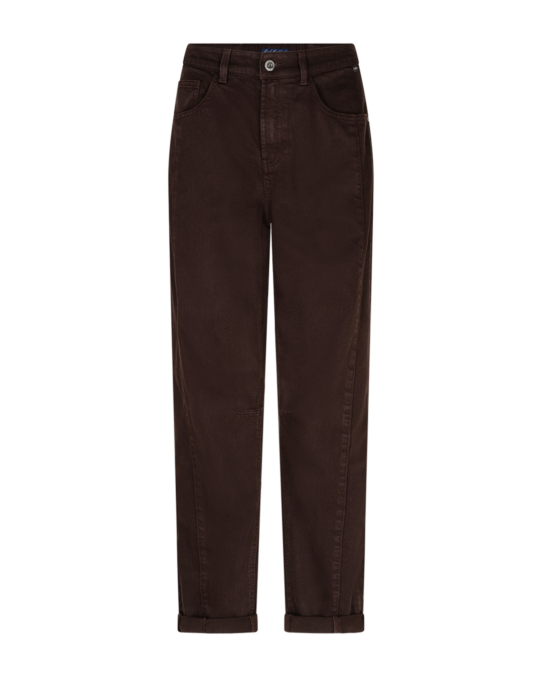 Red Button Broek Caitlina side patch Espresso
