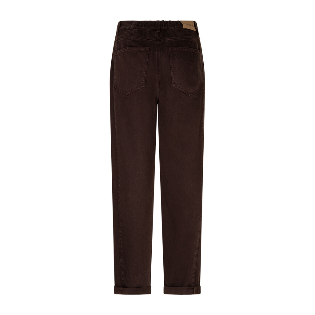 Red Button Broek Caitlina side patch Espresso