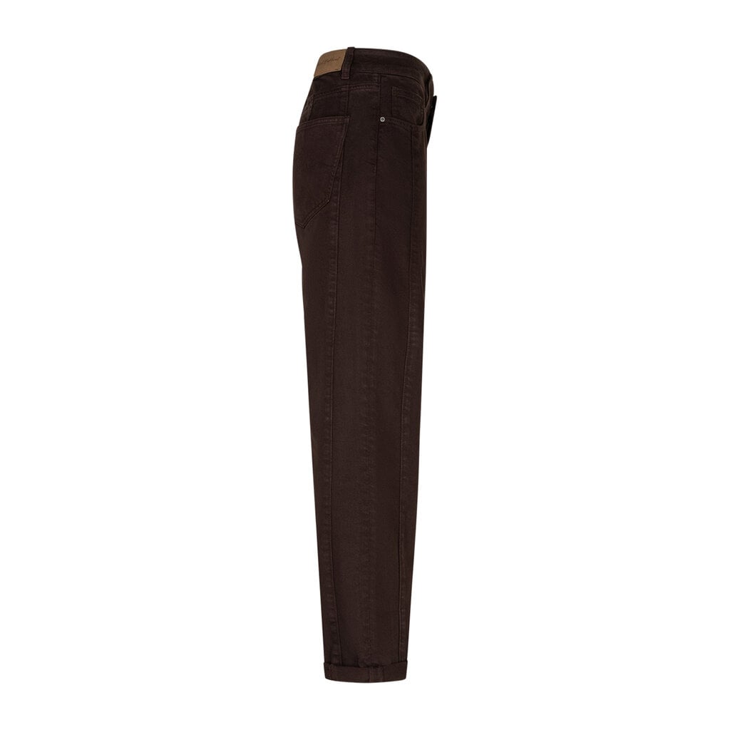 Red Button Broek Caitlina side patch Espresso