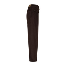 Red Button Broek Caitlina side patch Espresso