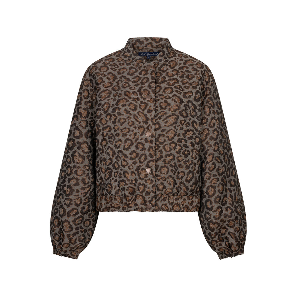 Red Button Bomber jacquard lurex