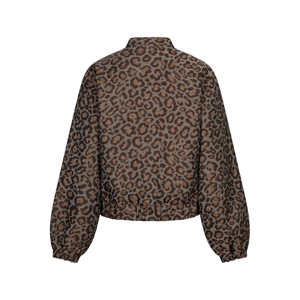 Red Button Bomber jacquard lurex