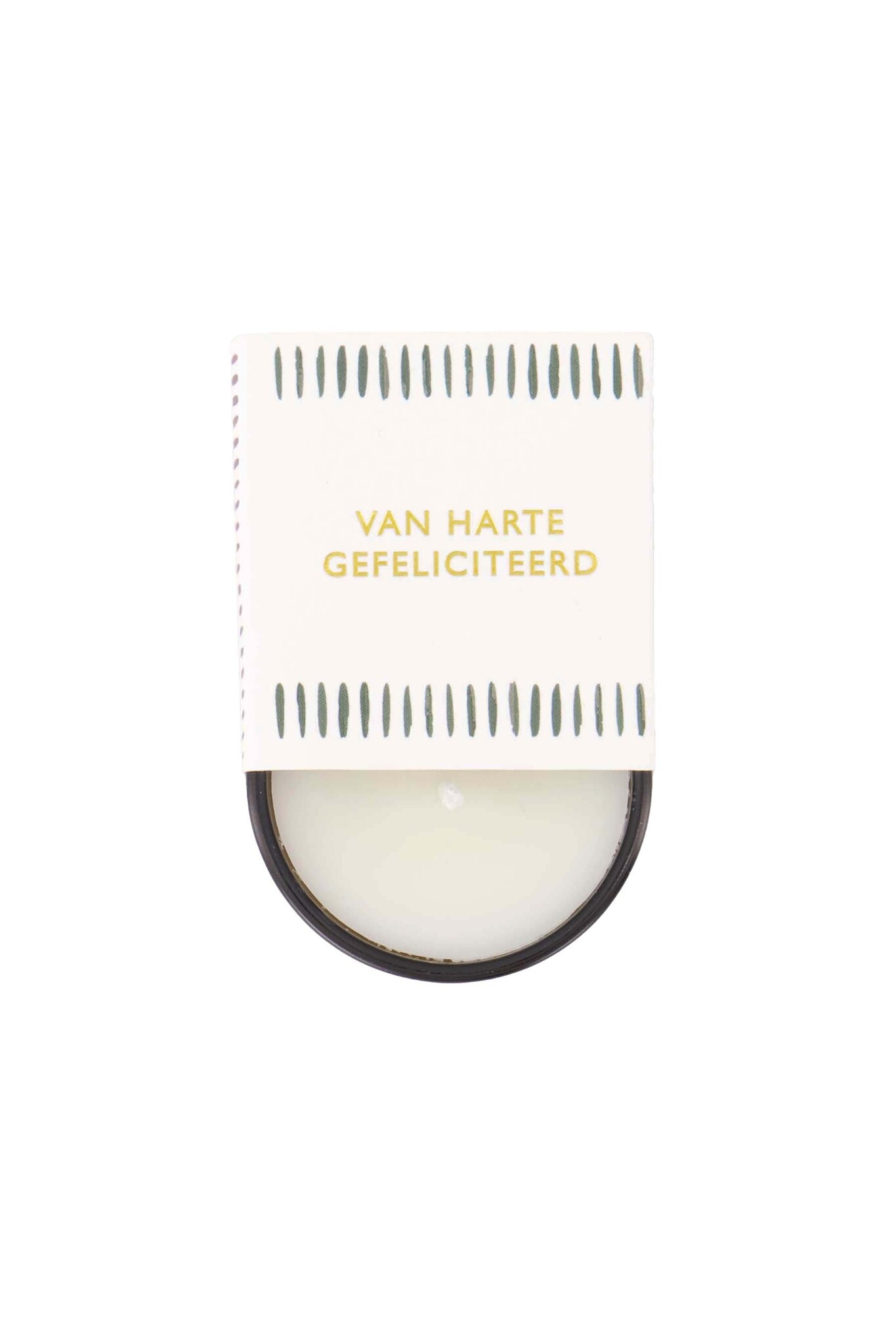 Zusss scented candle in wrap gefeliciteerd