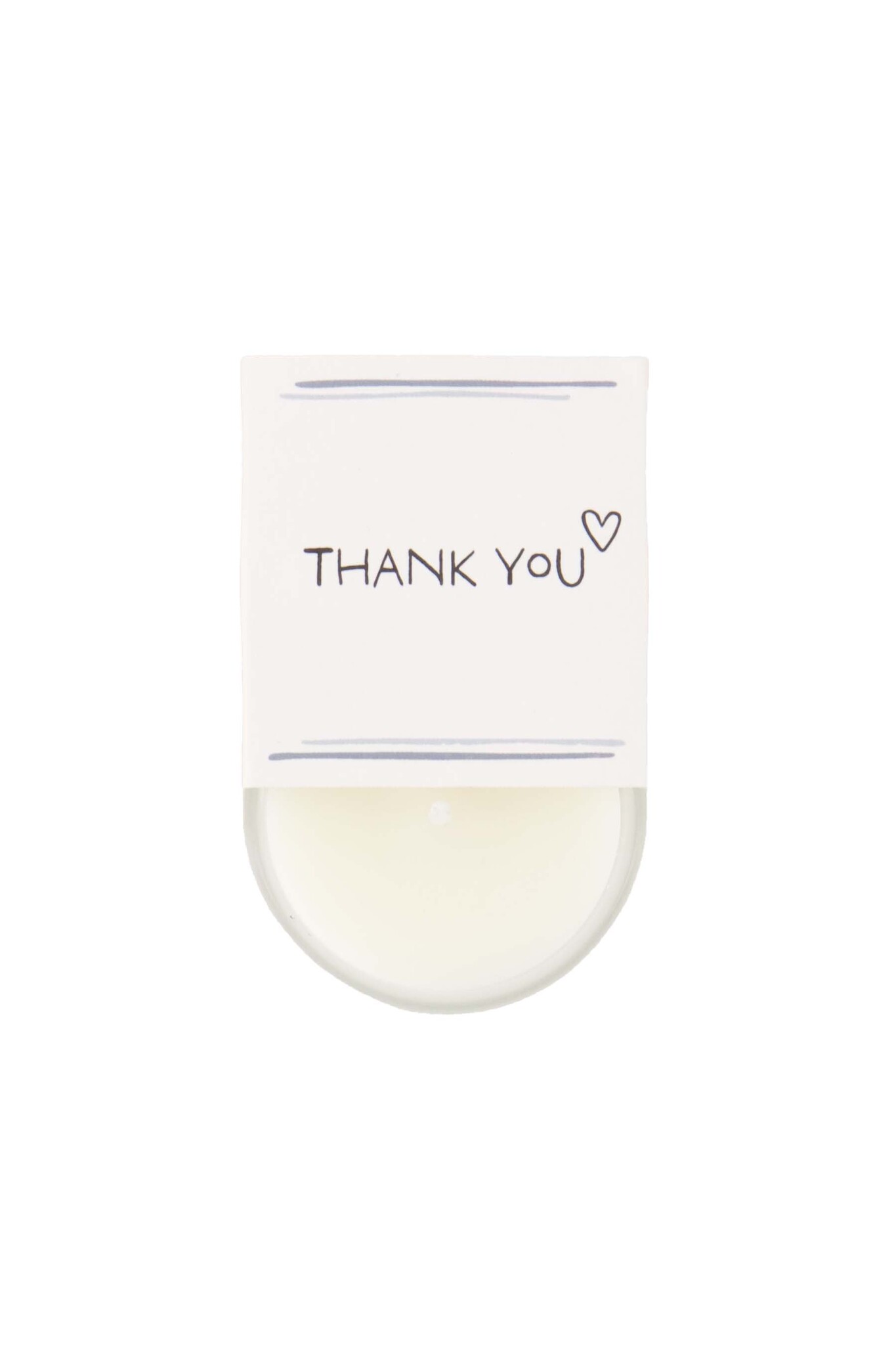 Zusss scented candle in wrap thank you