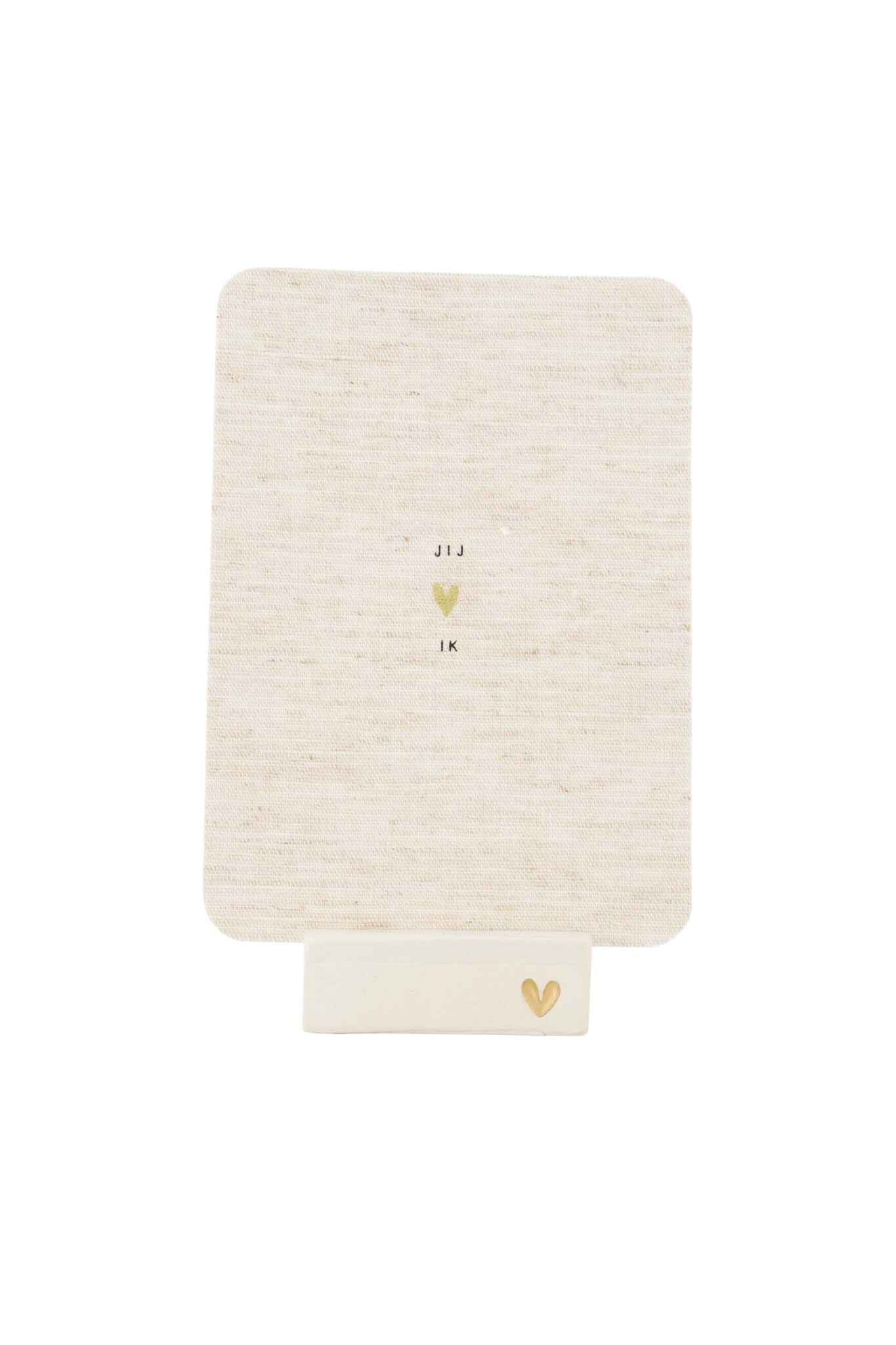 Zusss card stand ceramic matte heart