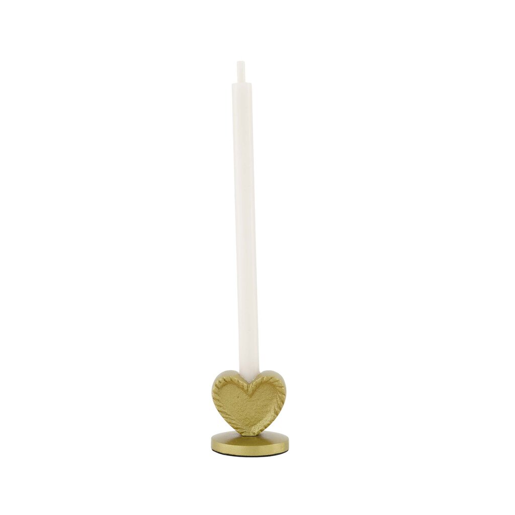 Zusss candle holder metal heart shape