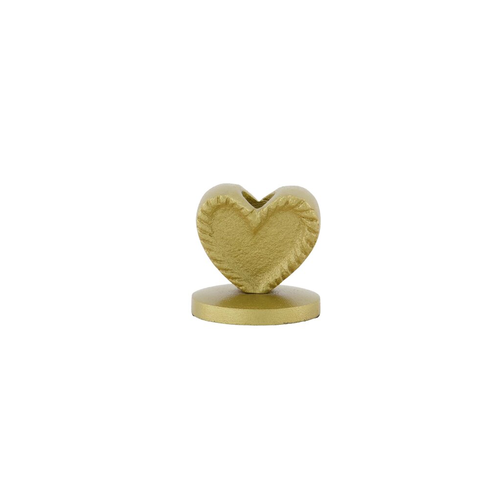 Zusss candle holder metal heart shape