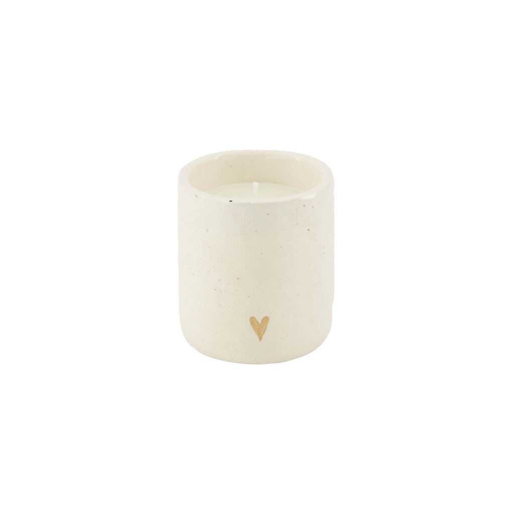 Zusss scented candle ceramic matte heart