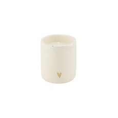 Zusss scented candle ceramic matte heart