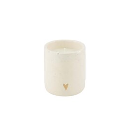 Zusss scented candle ceramic matte heart