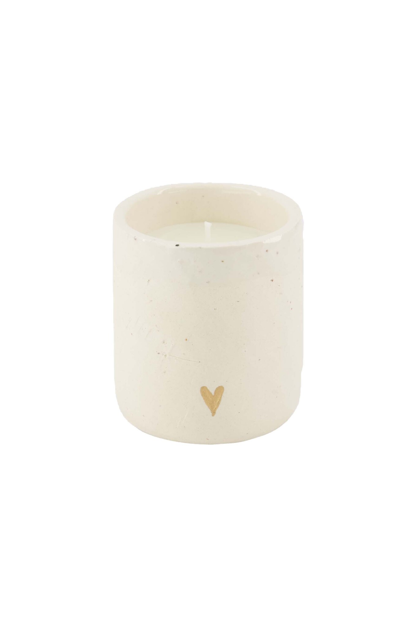 Zusss scented candle ceramic matte heart