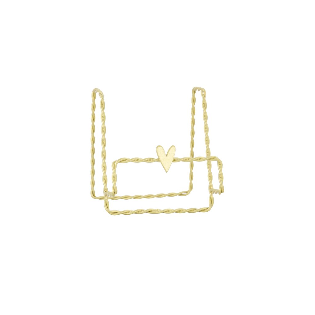 Zusss card stand metal heart