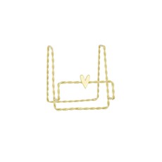 Zusss card stand metal heart