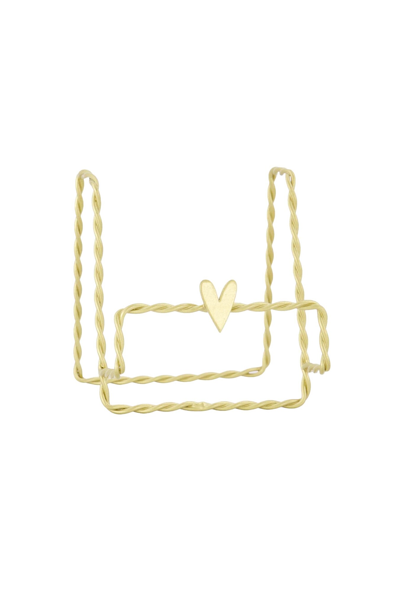 Zusss card stand metal heart