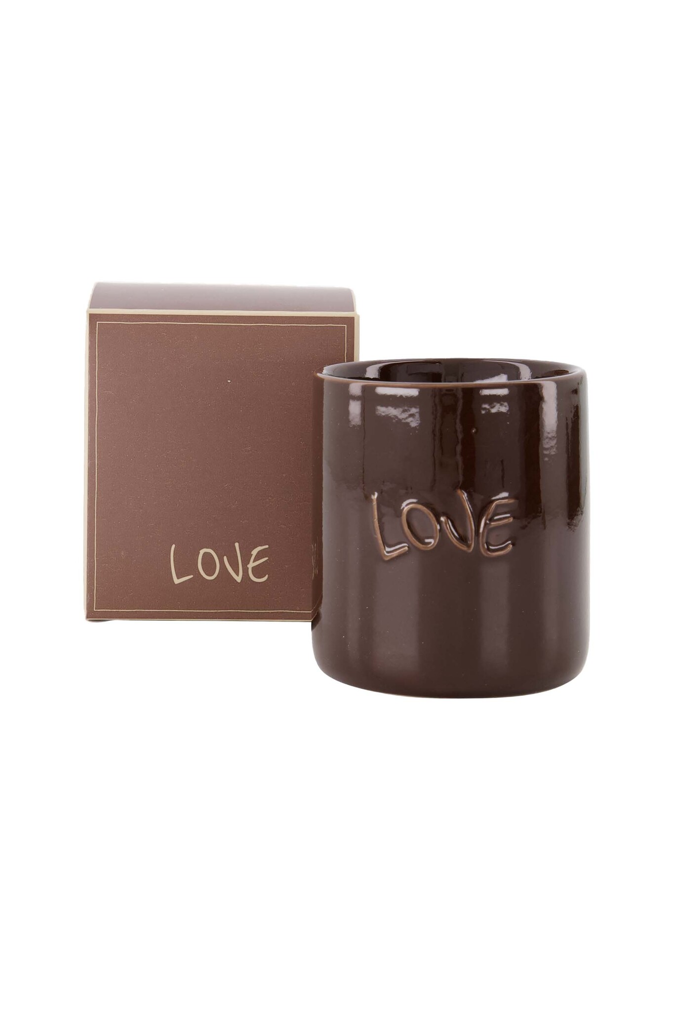 Zusss scented candle ceramic in box love