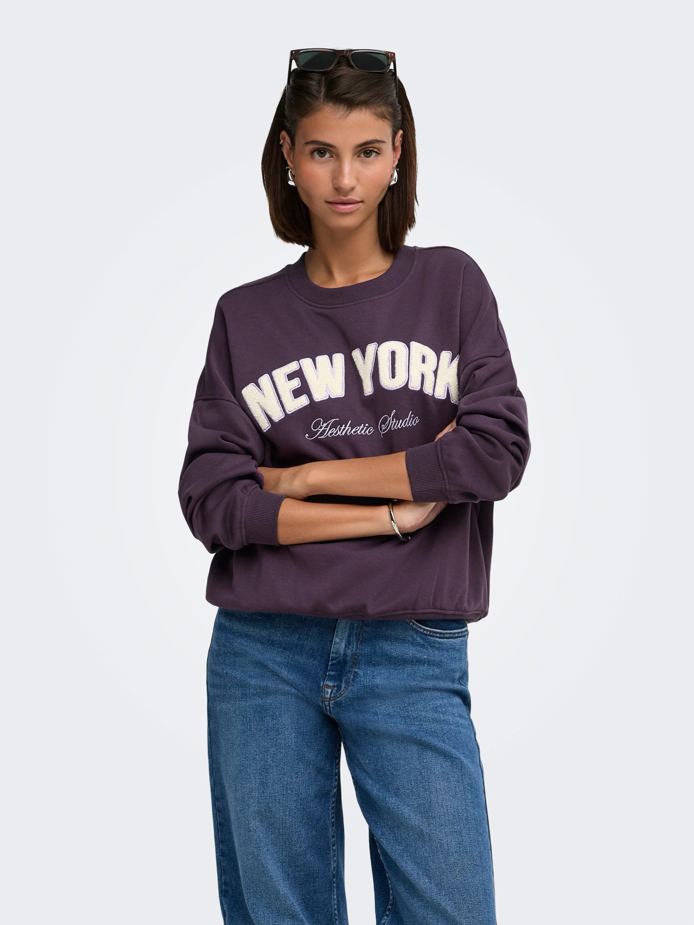 JDY Trui Mesa Plum