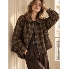 Orice Jacket ruit strass bruin