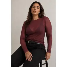 Amy&Clo Cashmere top Burgundy plus