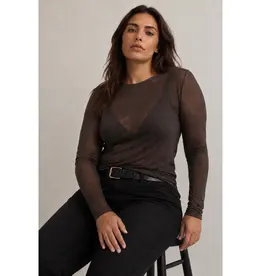 Amy&Clo Cashmere top Choco plus