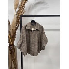 BELLAVIE Blouse ruit Choco