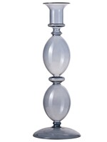 Gusta Glazen kandelaar blauw