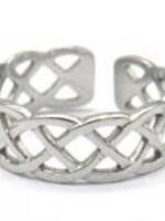 Flo Boutique Ring woven steel