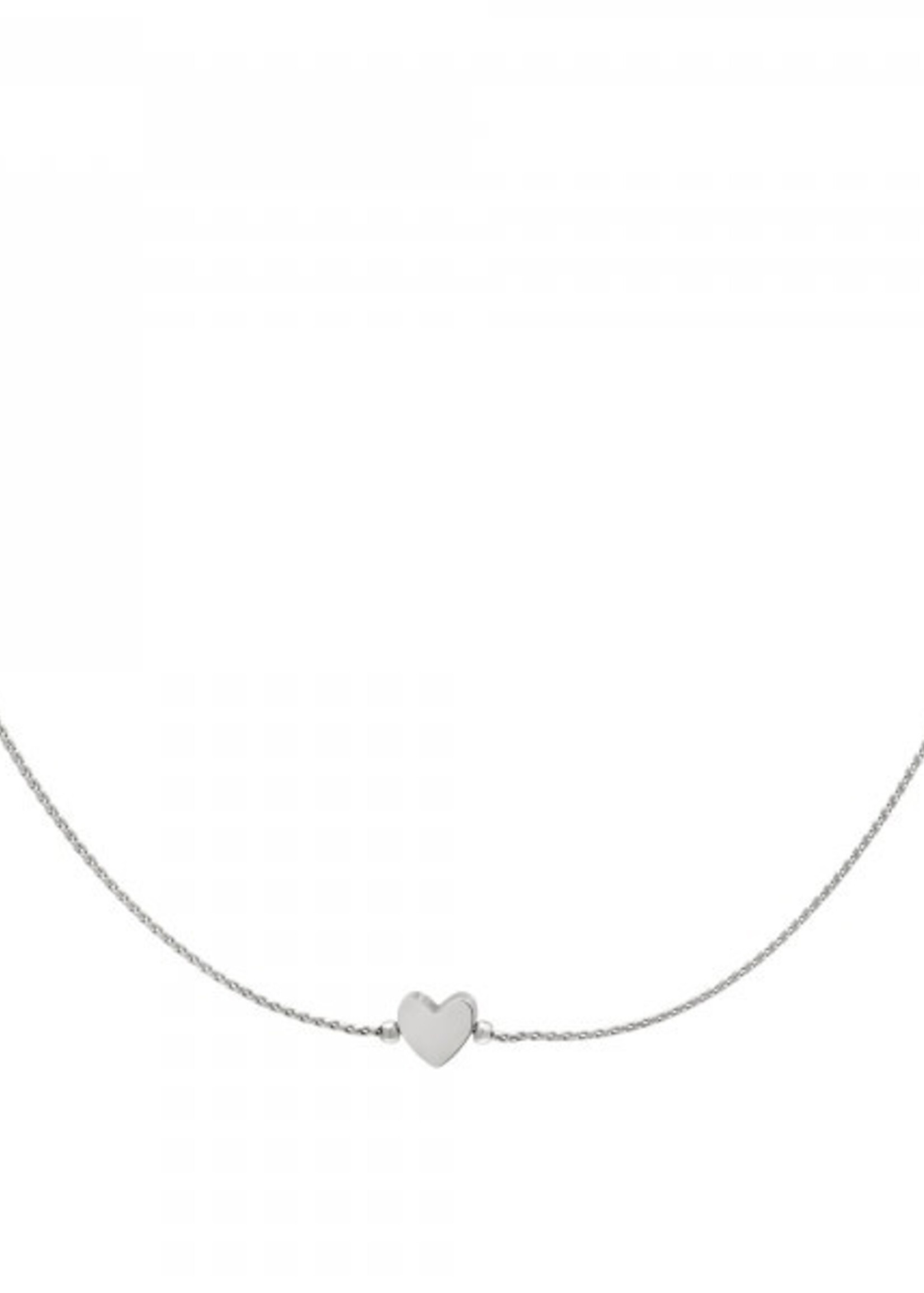 More the Firm Ketting hart zilver