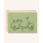 Afternoon Stories Kaart Brommer Vespa met envelop