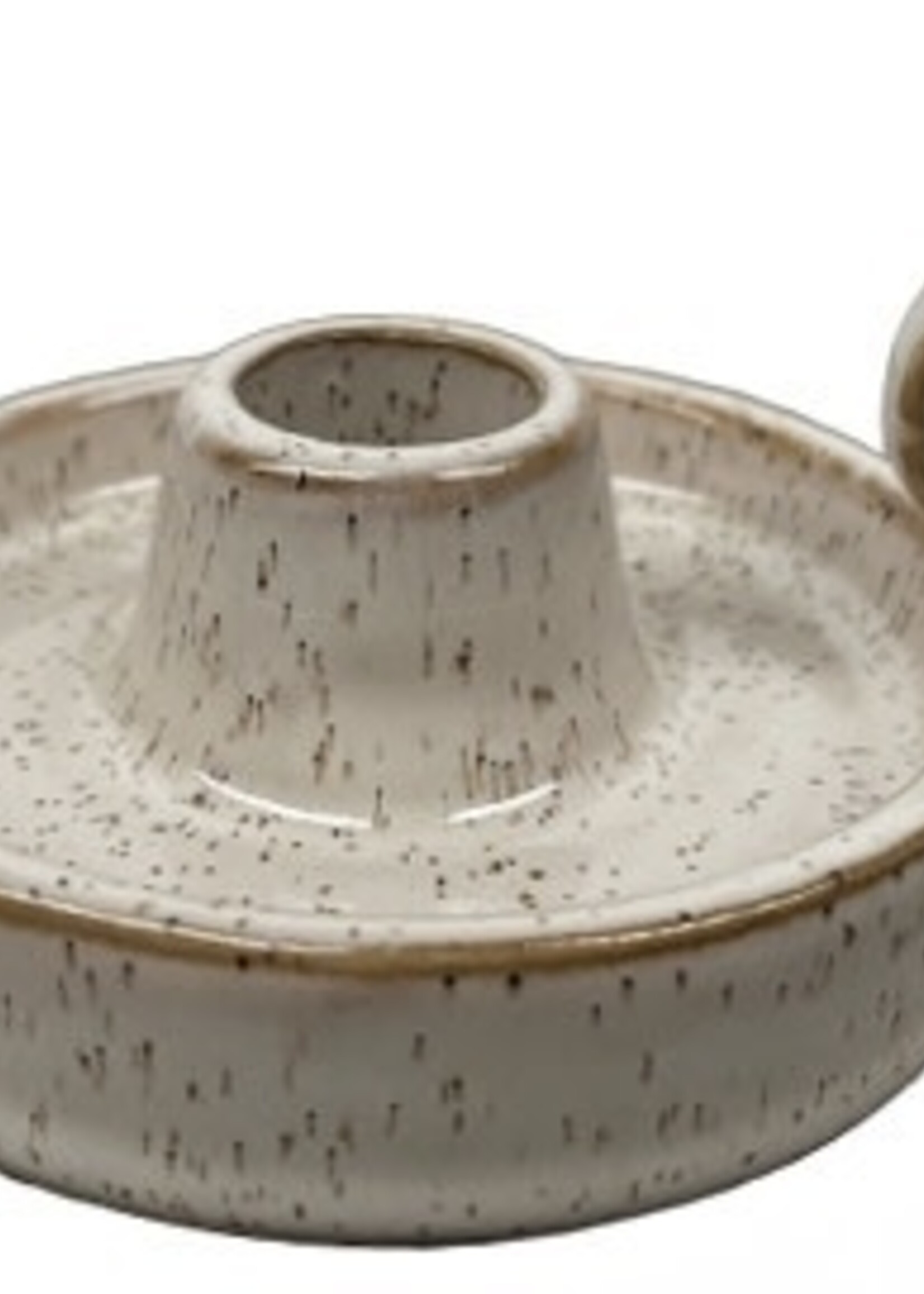 Rustik Lys Kandelaar blaker grijs