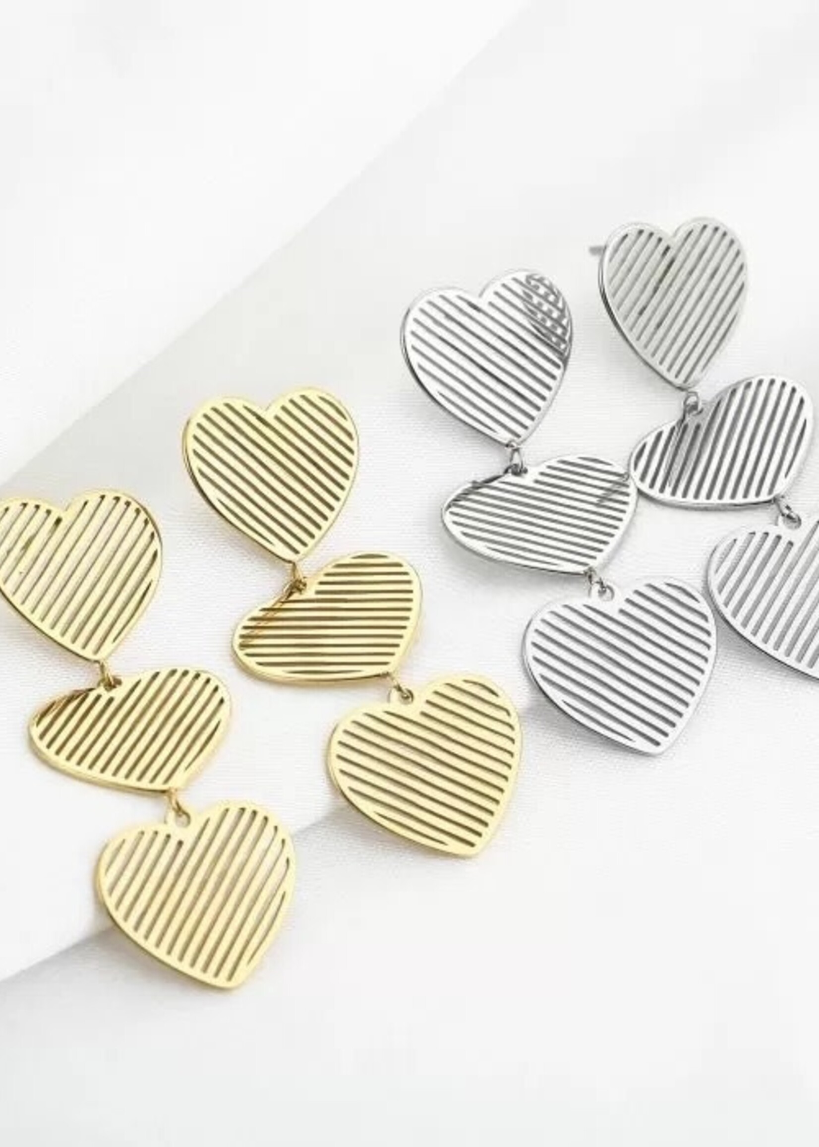 Oorbel hangende harten