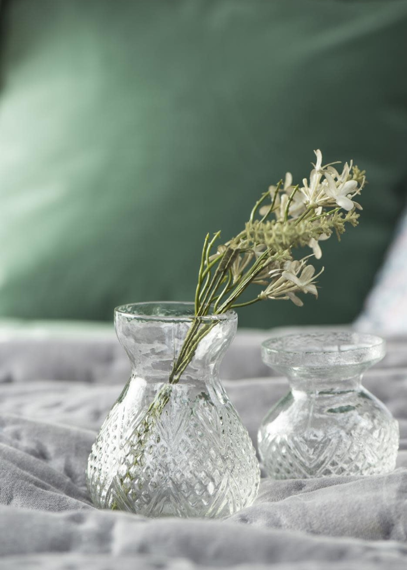 Ib Laursen Kunstbloem white/green tones