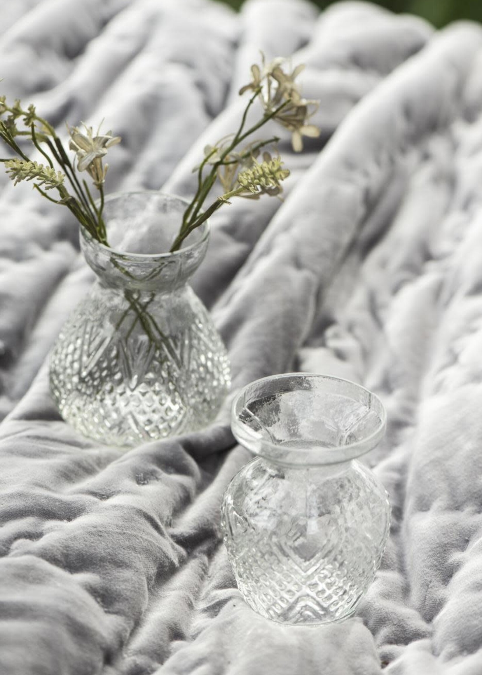 Ib Laursen Kunstbloem white/green tones