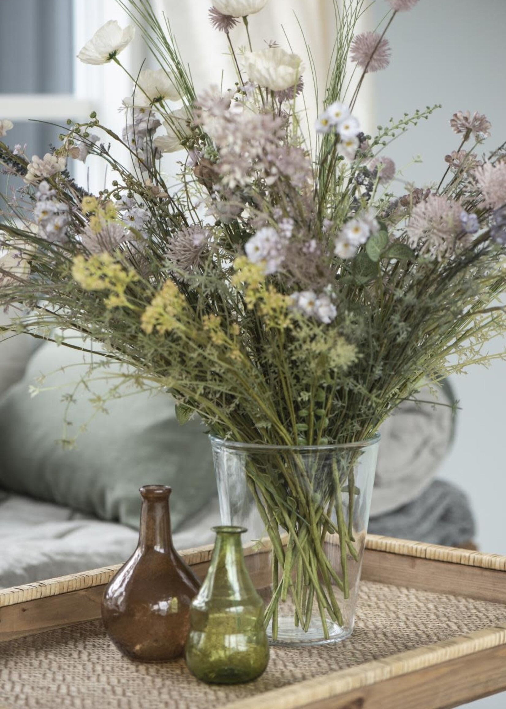 Ib Laursen Kunstbloem yellow/green tones