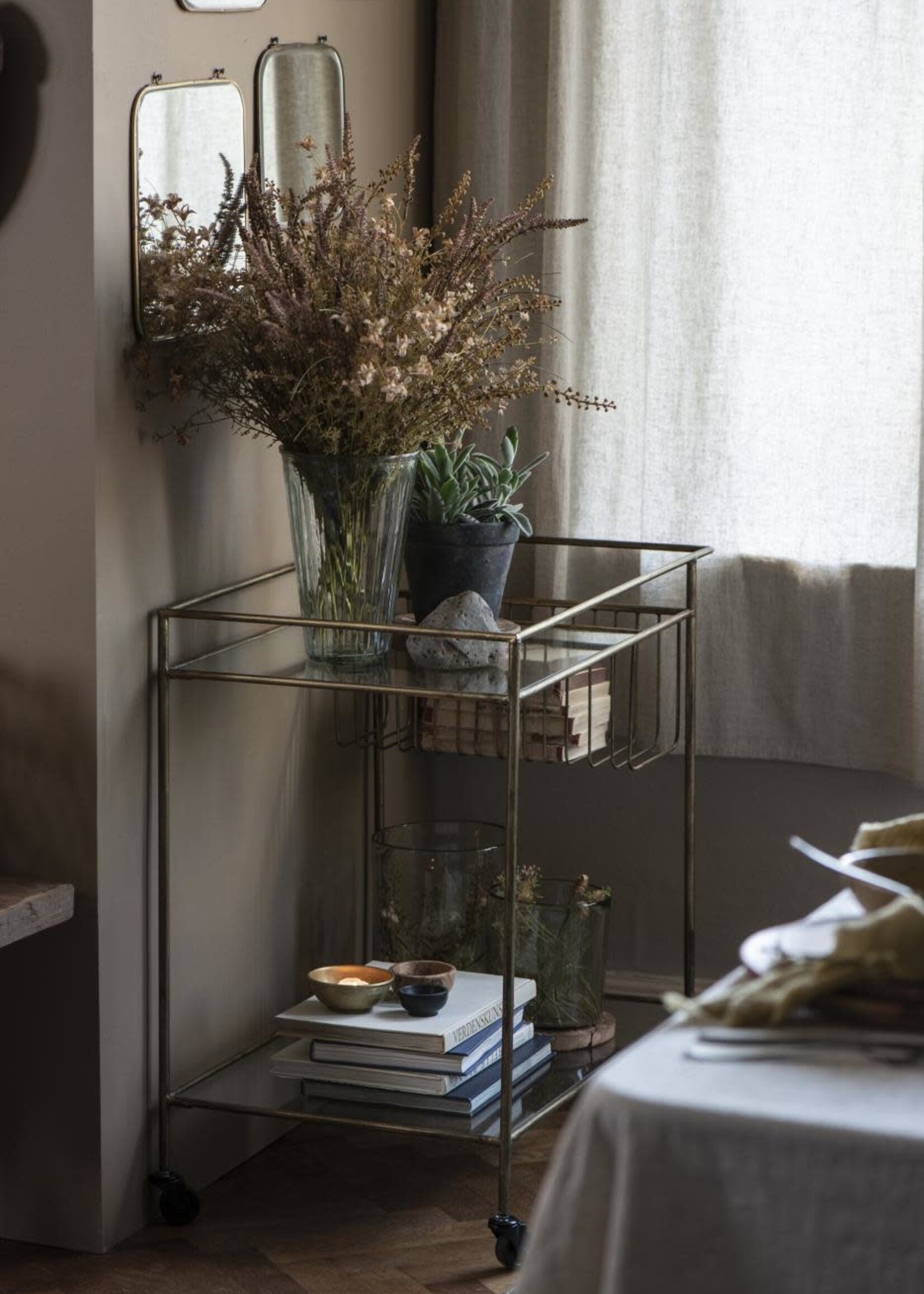 Ib Laursen Kunstbloem brown tones