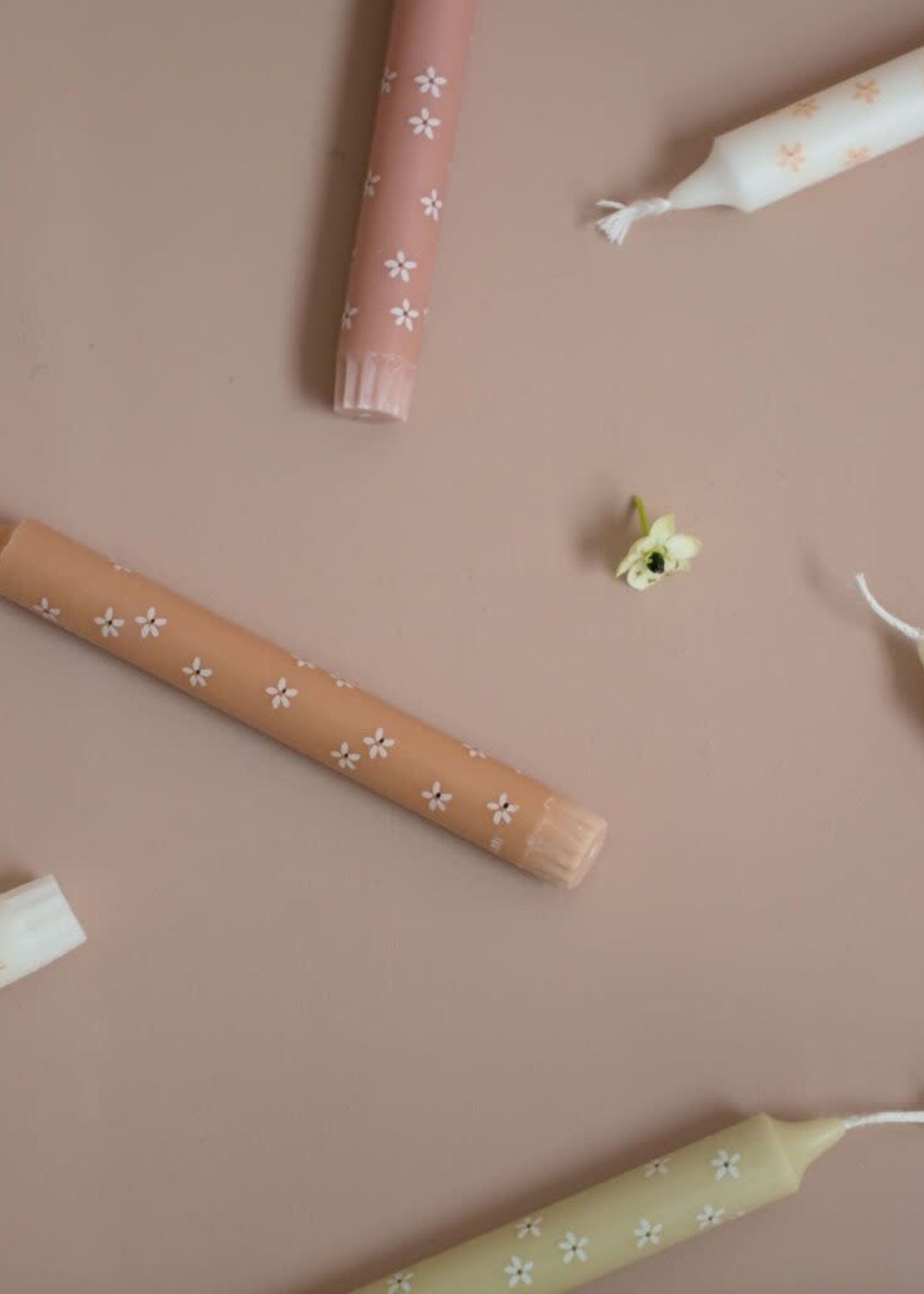 Rustik Lys Kaars Flowers Summer